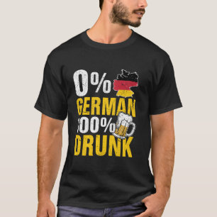 0 Duits 100 Drink Grappig Oktoberfest Kostuumbier T-shirt