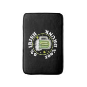 0 Iers 100 Drink Groen Bier Grappig St Patrick s Badmat (Voorkant Verticaal)