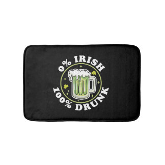 0 Iers 100 Drink Groen Bier Grappig St Patrick s Badmat