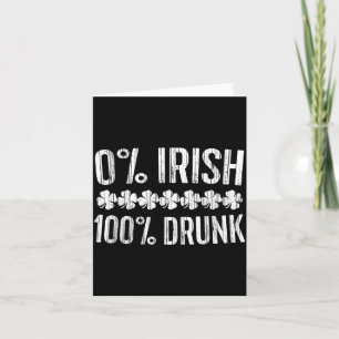0 Iers 100 T-shirt Ierse Mannen Vrouwen St Patrick Kaart