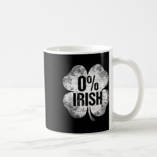 0% Iers Shamrock St Patrick's Dag Grappige Sint Pa Koffiemok