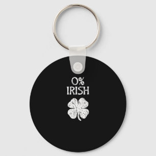 0% Iers St. Patrick's Day Zero Procent Graphic T- Sleutelhanger