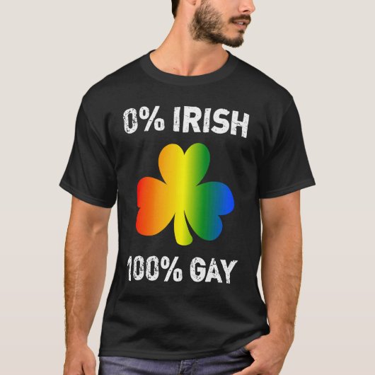 0 Ierse 100 Gay St Saint Patrick's Day T-shirt (Voorkant)