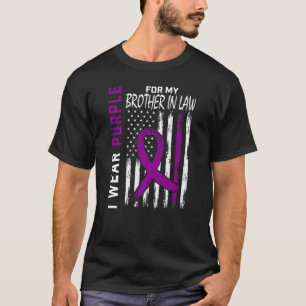 0 Ik draag paars voor mijn zwager epilepsie Awa T-shirt