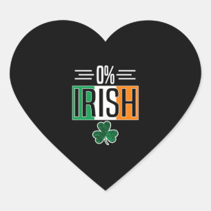 0 Irish St Patricks Day Irish Zero Percent Shmaroc Hart Sticker