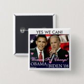 0_, JA WE KUNNEN! VIERKANTE BUTTON 5,1 CM (Voorkant /achterkant)