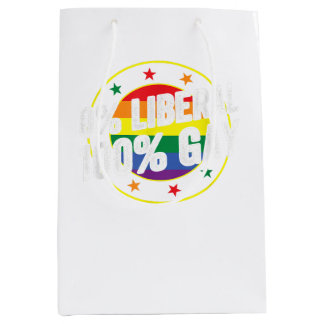 0 Liberaal 100 Gay LGBT Design voor Conservatieven Medium Cadeauzakje