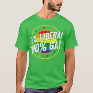 0 Liberaal 100 Gay LGBT Design voor Conservatieven T-shirt
