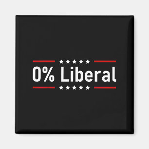 0% liberaal - Nul procent verklaring Magneet