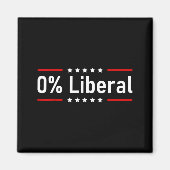 0% Liberal - Zero Percent Statement Magneet (Voorkant)