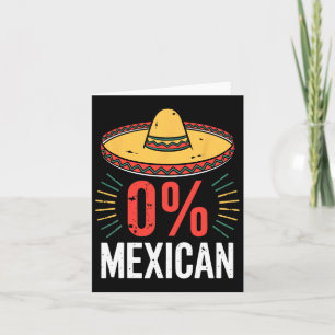 0% Mexicaans Shirt Grappige Mannen Vrouwen Cinco d Kaart