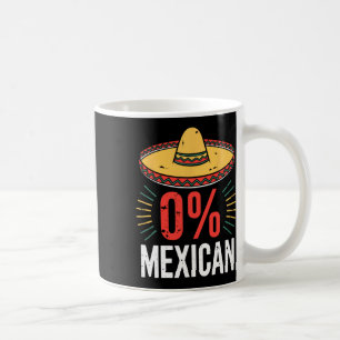 0% Mexicaans Shirt Grappige Mannen Vrouwen Cinco d Koffiemok