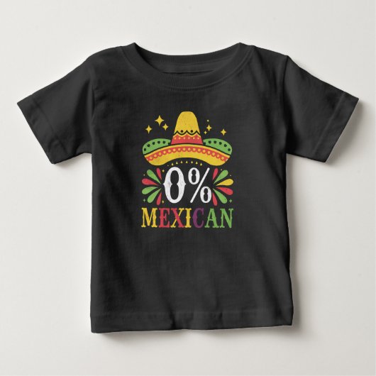 0% Mexicaans Zero Percent Grappig Cinco De Mayo (Voorkant)