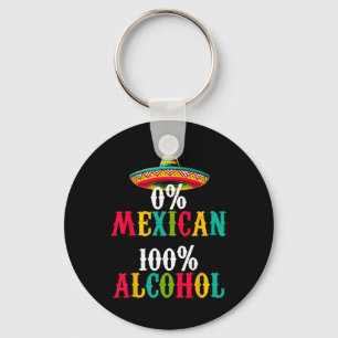 0%% Mexicaanse tequila sombrero cinco de Sleutelhanger
