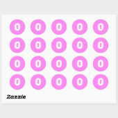 0 Petit Stickers Violet Rond par Janz (Feuille)