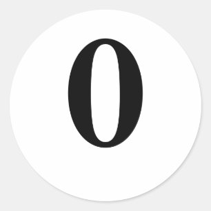 0 RONDE STICKER