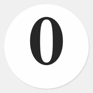 0 RONDE STICKER