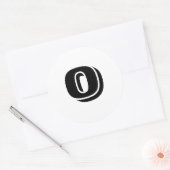 0 Stickers grand blanc rond par Janz (Enveloppe)