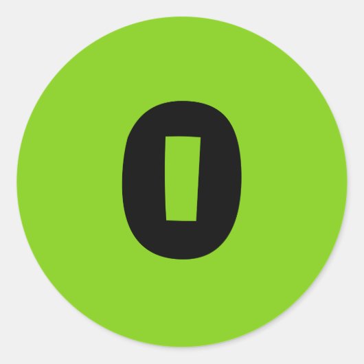 0 Stickers vert rond petit par Janz (Devant)