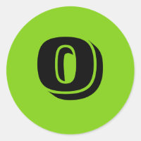 0 Stickers vert rond petit par Janz