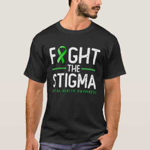 0 Stigma Bestrijden Groene Lint Tee Mentale Gezon T-shirt
