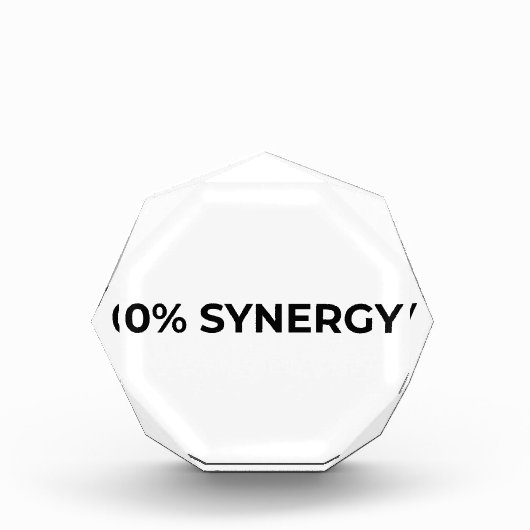 0% Synergy Minimalist Acrylic Desk Block Fotoblokken (Voorkant)