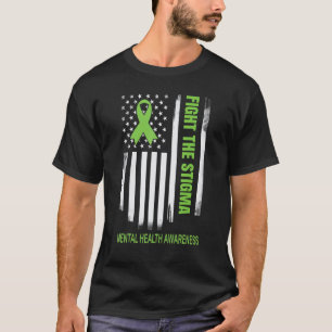 0 T-shirt tegen stigma voor bewustzijn van geestel
