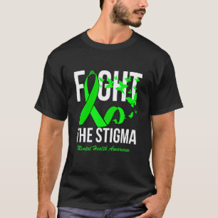 0 Vecht Tegen Het Stigma Mentale Gezondheid Bewust T-shirt