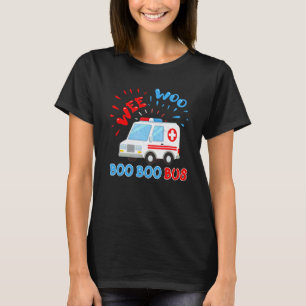 0 Wee Woo Boo Boo Bus Ambulance Ems Emt Ambulance T-shirt