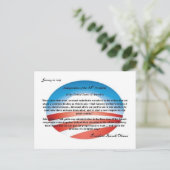 0bama O LOGO Carte postale (Debout devant)