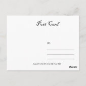0bama O LOGO Carte postale (Dos)