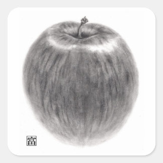 1個のりんご VIERKANTE STICKER