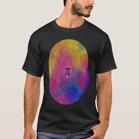 10000 Digits Pi Sign Math  Mathematics Nerd Pi Day T-shirt (Voorkant)