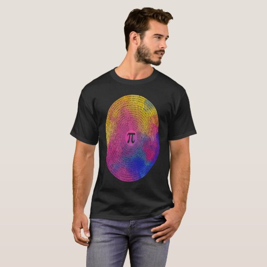 10000 Digits Pi Sign Math  Mathematics Nerd Pi Day T-shirt (Voorkant volledig)