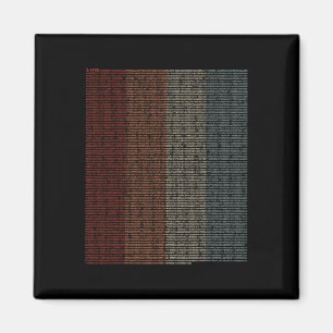 10000 Digits Pi-teken - Wiskunde wiskunde - Magneet