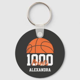 1000 Career Points Scorer Basketball Player Team Sleutelhanger