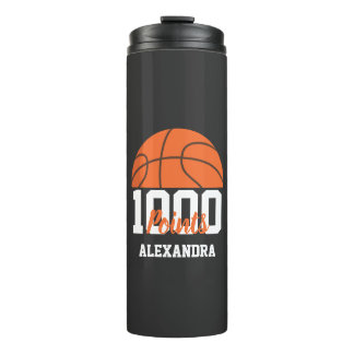 1000 Career Points Scorer Basketball Player Team Thermosbeker