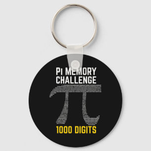 1000 cijfers van PI Memory Challenge - PI Day Sleutelhanger