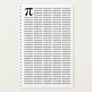 1000 Eerste cijfers Pi-nummer Wiskundig symbool Planner