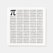 1000 Eerste cijfers Pi-nummer | Wiskundig symbool Servet (Voorkant)