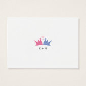 1000 Hanging Origami Mariage de grues en papier (Dos)