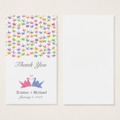 1000 Hanging Origami Mariage de grues en papier (Devant & derrière)