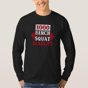 1000 Lb Club Bodybuilding Gewichtheffen Bodybuilde T-shirt