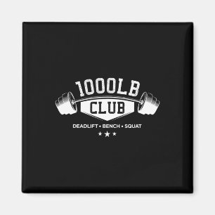 1000 Lb Pond Club Gym Krachttraining Deadlift Bank Magneet