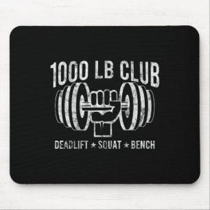 1000 Lbs Club Powerlifting Spier Krachttraining Gi Muismat