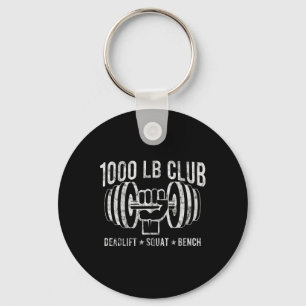 1000 Lbs Club Powerlifting Spier Krachttraining Gi Sleutelhanger