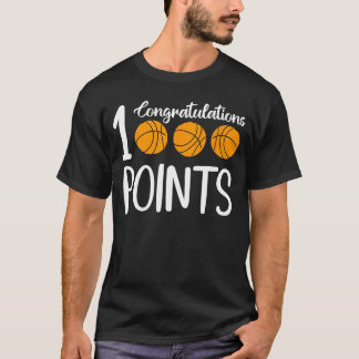 1000 Points Basketball Scorer High School Basketba T-shirt