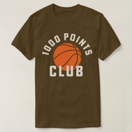 1000 Points Basketball Tshirt Lycée Basketba (Design devant)
