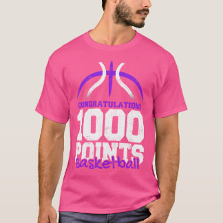 1000 punten Basketball Scorer High School Basketba T-shirt