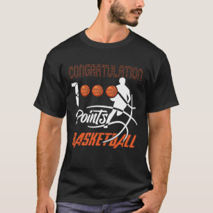1000 punten Basketball Scorer High School Basketba T-shirt